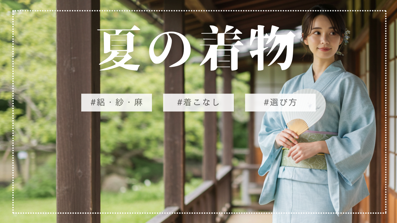 夏の着物、絽・紗・麻…種類と着こなしをわかりやすく解説 | ADESSO